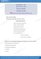 Đề thi học kì 1 Văn 10 Cánh diều - Đề số 4
